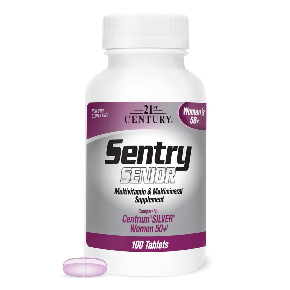 21st Century Sentry Senior Women 50 Plus Tablets, 100 Count (27542)