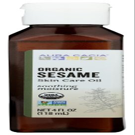 Bulk Saver Pack 9x4 FZ : Aura Cacia Organic Aromatherapy Sesame Oil