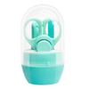 Baby Nail Clippers Set, 4-in-1 Baby Grooming Kit with Cute Case, Baby Manicure, Scissor, File & Tweezer | Baby Nail Care Kit for Newborn, Infant & Toddler (Light Blue) view 1