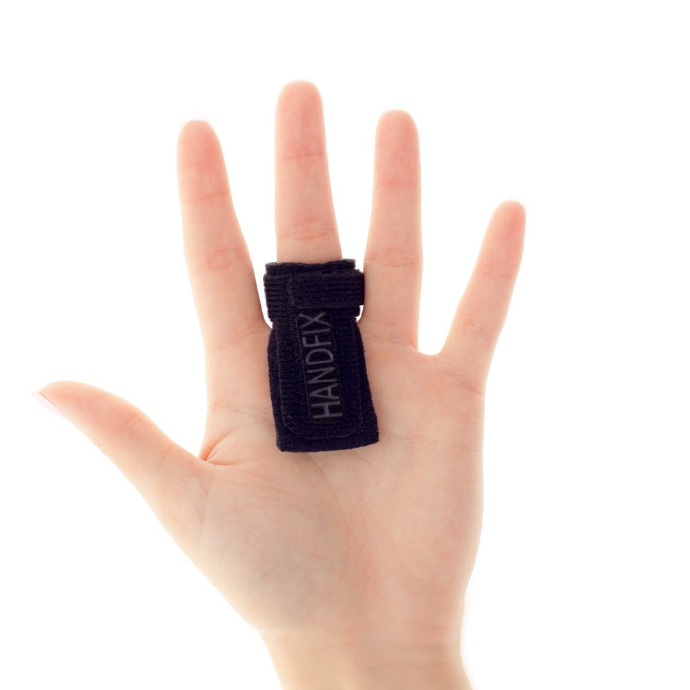 HANDFIX-The One and Only Patented Finger Brace for Trigger Fingers-Anatomically Positions the Finger to Optimize Healing-One Size fits most Right or Left-Quality Made by a Licensed Occupational Therapist/Certified Hand Therapist- HSA/FSA Approved