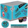 Crazy Cups Coffee Pods Variety Pack Sampler from Top Brands, Assorted Single Serve for Keurig K Cups Coffee Makers, 40 Unique Cups view 2