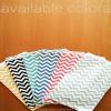 200 pcs Black Chevron Paper Gift Bags Shopping Sales Tote Bags 6" x 9" Black and White Zig Zag Design-Caddy Bay Collection view 3