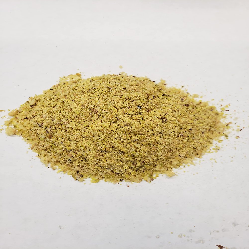 Kariba Farms Onion Garlic Pistachio Nutcrusters Gourmet Coating with Flax  5 oz - Gluten-Free, Healthy Nut Coating Mix