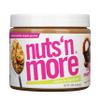 Nuts N More Chocolate Maple Pretzel Peanut Butter Spread, Added Protein All Natural Snack, Low Carb, Low Sugar, Non-GMO, High Protein Flavored Nut Butter (15 oz Jar) view 1