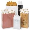 6.5 x 3.5 x 6.5" Silver Gloss Gift Shopping Bags (100 Bags) view 2