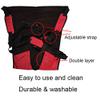 Double Layer Patient Lift Sling Carrier One-Person Transferring Belt for Carrying Up and Down Stairs to Bed,Wheelchair,Chair,Car,Vehicle for Elderly,Handicapped,Disabled,Bedridden (Red, Small) view 2