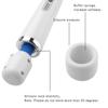 CHARMING 10 Speeds Wired Powerful Handheld Back Massager with Strong Vibration, Personal Therapy Massager for Sports Recovery, Muscle Aches, Full Body Pain (White) view 3