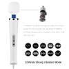 CHARMING 10 Speeds Wired Powerful Handheld Back Massager with Strong Vibration, Personal Therapy Massager for Sports Recovery, Muscle Aches, Full Body Pain (White) view 4