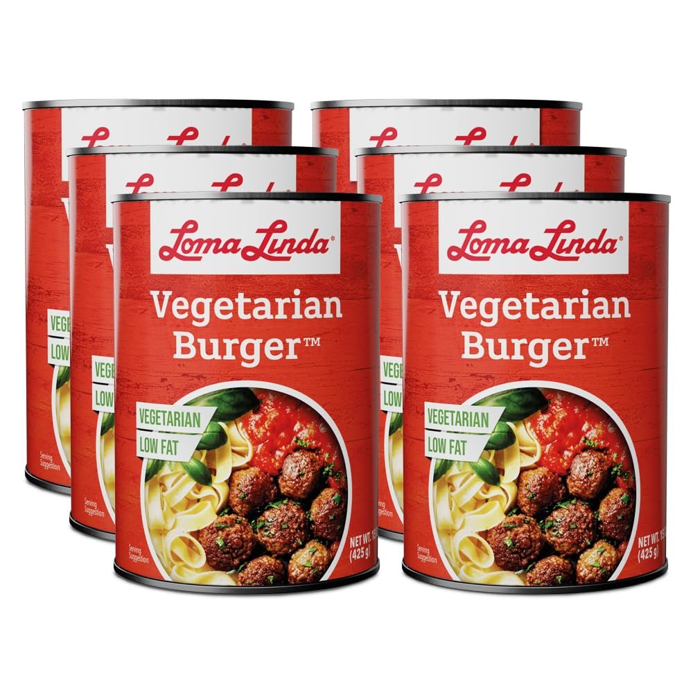 Loma Linda - Plant-Based Meats (Vegetarian Burger (15 oz.), 6 Pack)