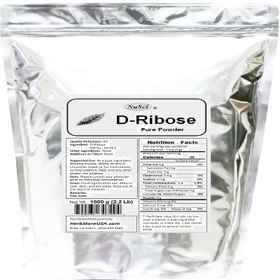 D-Ribose Pure Powder AJI92 Quality Standard (1000 Grams (2.2 lb))