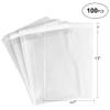 10" x 13" 100 Clear Cello Bags Adhesive 2 mils Self Sealing OPP Plastic Gift Bags for Clothing T-Shirt Storage Envelope Gift Cellophane Wrap with Knurling Edges view 2