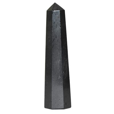 Jet Black Tourmaline Obelisk Healing Crystal Tower Protection Evil Eye Chakra Balancing Crystal Energy Wand Approx 3 inch