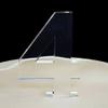 Number 4 Cake Topper Clear Acrylic Mirror (6cm number height/4cm spike) view 1