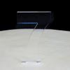 Number 7 Cake Topper Clear Acrylic Mirror (6cm number height/4cm spike) view 1