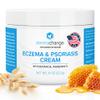 DermaChange Eczema & Psoriasis Cream for Dry and Itchy Skin - Seborrheic Dermatitis Face Cream - Soothing & Hydrating - Manuka Honey & Shea Butter - Psoriasis Relief for Adults & Kids (8oz) view 1
