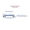 ARC GB1900-WH Heavy Duty 12-Inch Grab Bar, White view 2