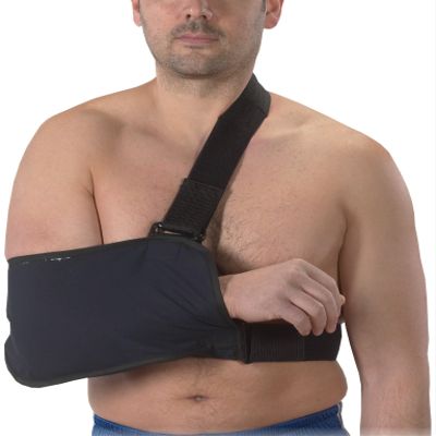 Bilt-Rite Mastex Health Arm Sling with Immobilizing Strap, Navy Blue, Large