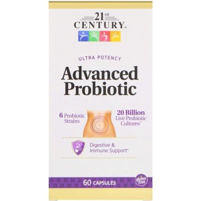 21st Century Ultra Potency Advanced Probiotic Capsules, 60 Ea