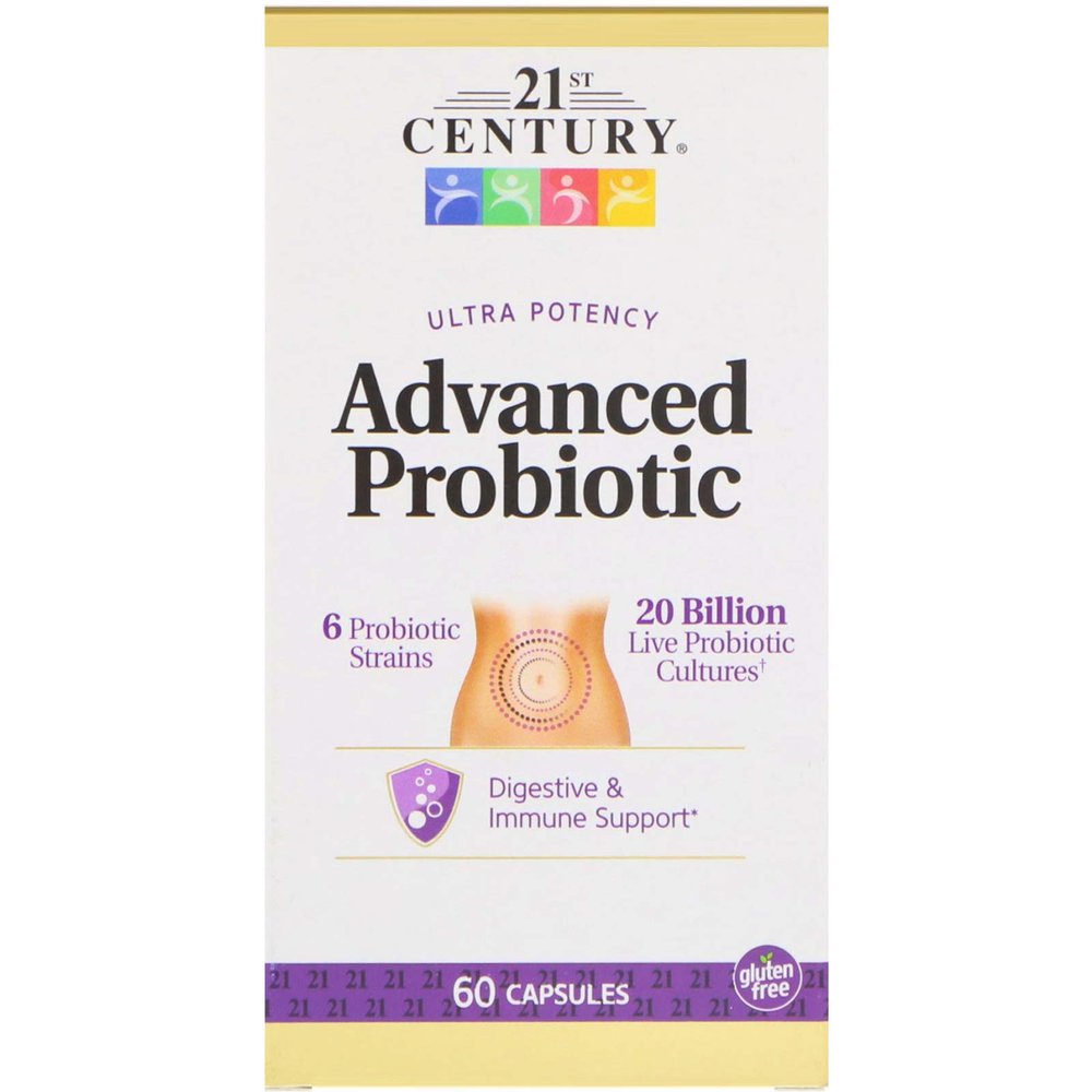 21st Century Ultra Potency Advanced Probiotic Capsules, 60 Ea