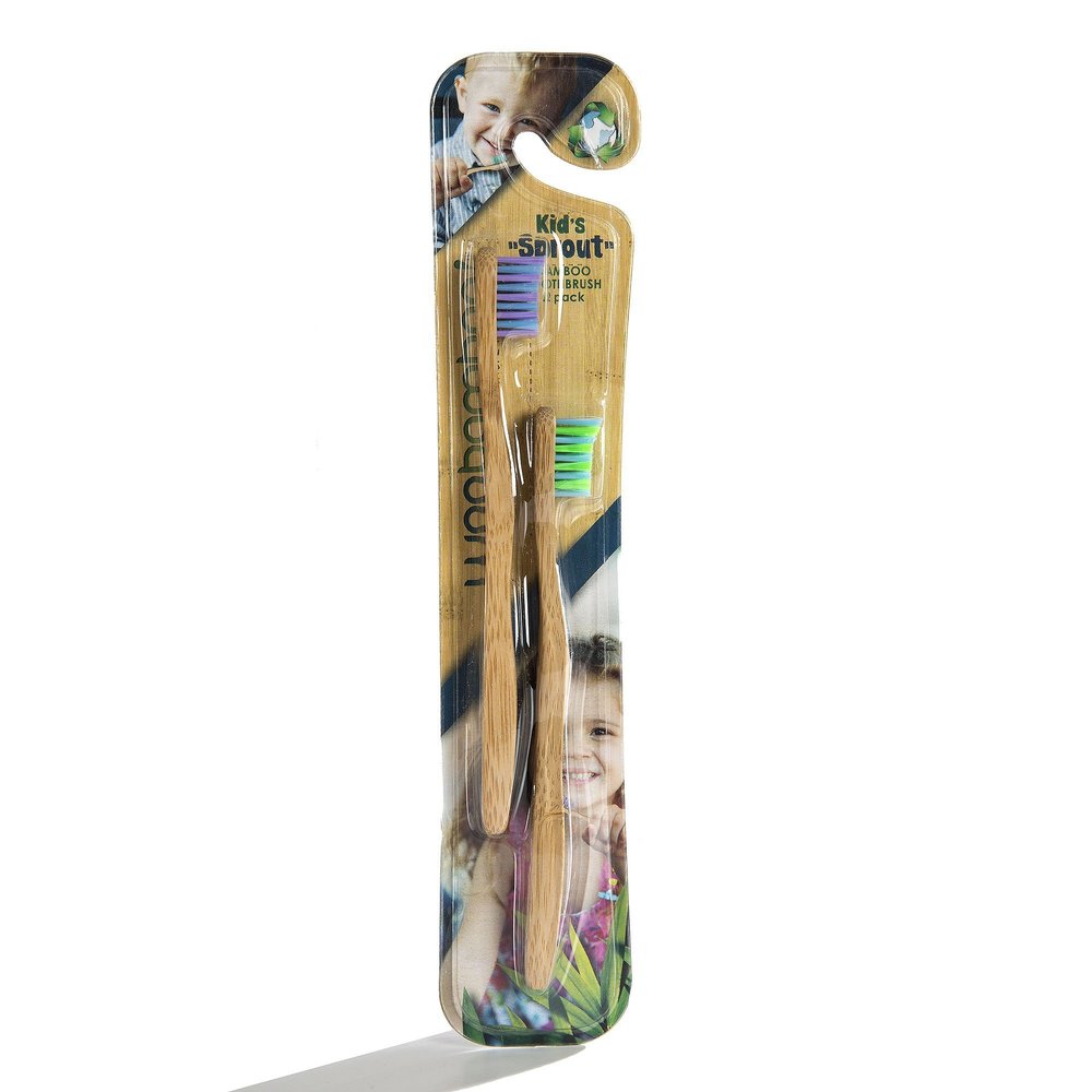 Woobamboo Tb Kids Sprout Size 2ct Woobamboo Toothbrush Kids Sprout Super Soft 2pk