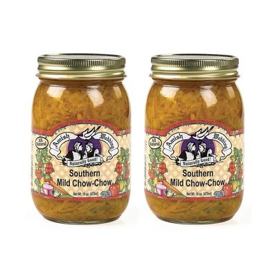 Amish Wedding All Natural Southern Chow-Chow Relish, Pack of 2 Jars, Mild