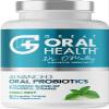 Oral Probiotics for Mouth Bad Breath Treatment for Adults; Dentist Formulated Dental Probiotics for Teeth and Gums Health & Chronic Halitosis with BLIS K12 M18, 60 Chewable Oral Health Tablets Mint view 1
