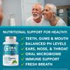 Oral Probiotics for Mouth Bad Breath Treatment for Adults; Dentist Formulated Dental Probiotics for Teeth and Gums Health & Chronic Halitosis with BLIS K12 M18, 60 Chewable Oral Health Tablets Mint view 3