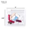 TeloTravel AM/PM Bi-Folding Pill Organizer + Supplement Case for OTC Medicine, Prescription + Vitamins - 14 Labeled Monday-Sunday Slide Lock Pouches, Grey Travel Pill Case view 4