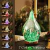 Porseme Oil Diffuser 3D Glass Aromatherapy Ultrasonic Humidifier, Air Refresh Auto Shut-Off, Timer Setting, BPA Free for Home Hotel Yoga Leisure SPA Gift 150ml Last 6H view 2