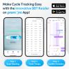 Easy@Home Digital Basal Thermometer for Ovulation: Backlight LCD Display 1/100th Degree High Precision BBT, Memory Recall, NOT Bluetooth Enabled  Scan Results with Premom Fertility Tracker App, Blue view 4