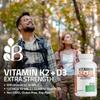 Bronson Vitamin K2 (MK7) with D3 Extra Strength Supplement Bone and Heart Health Non-GMO Formula 10,000 IU Vitamin D3 & 120 mcg Vitamin K2 MK-7 Easy to Swallow Vitamin D & K, 120 Capsules view 4