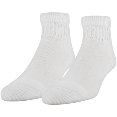 MediPeds Women's Diabetic Quarter Socks with Non-Binding Funnel Top, 2 Pairs