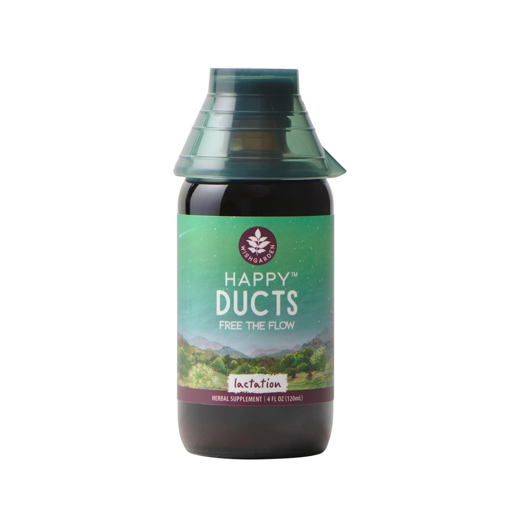 WishGarden Herbs Happy Ducts Lactation Support - Clogged Milk Duct Relief Supplement, Herbal Breastfeeding Support Supplement Tincture for Breast Engorgement Relief and Clogged Milk Ducts, 4oz