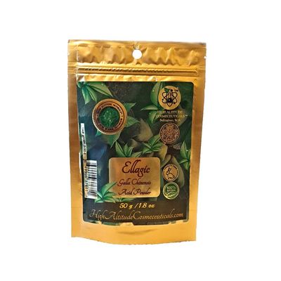 50g (1.8oz) Ellagic Acid (Galla Chinensis) Extract Powder - Antioxidant, Support Collagen Elastin, Improve Appearance of Skin Wrinkles Fine Lines, Blemishes