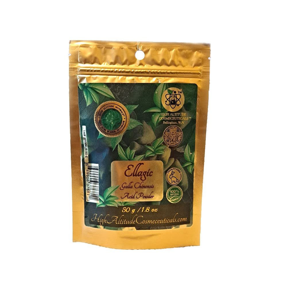 50g (1.8oz) Ellagic Acid (Galla Chinensis) Extract Powder - Antioxidant, Support Collagen Elastin, Improve Appearance of Skin Wrinkles Fine Lines, Blemishes