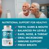 Oral Probiotics for Mouth Bad Breath Treatment for Adults; Dentist Formulated Dental Probiotics for Teeth and Gums, Chronic Halitosis with BLIS K12 M18, Chewable Oral Health Tablets Strawberry Vanilla view 3