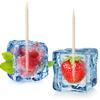 MontoPack Bamboo Wooden Toothpicks | 1000-Piece Large Wood Round Toothpicks in Clear Plastic Storage Box | Sturdy Safe Double Sided Party, Appetizer, Olive, Barbecue, Fruit, Teeth Cleaning Toothpicks view 4