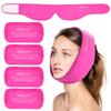LotFancy Face Ice Pack Wrap with 4 Reusable Hot Cold Therapy Gel Packs, Pain Relief for TMJ, Wisdom Teeth, TMD, Oral and Facial Surgery, Dental Implants, Pink view 1