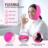 LotFancy Face Ice Pack Wrap with 4 Reusable Hot Cold Therapy Gel Packs, Pain Relief for TMJ, Wisdom Teeth, TMD, Oral and Facial Surgery, Dental Implants, Pink view 3