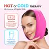 LotFancy Face Ice Pack Wrap with 4 Reusable Hot Cold Therapy Gel Packs, Pain Relief for TMJ, Wisdom Teeth, TMD, Oral and Facial Surgery, Dental Implants, Pink view 4