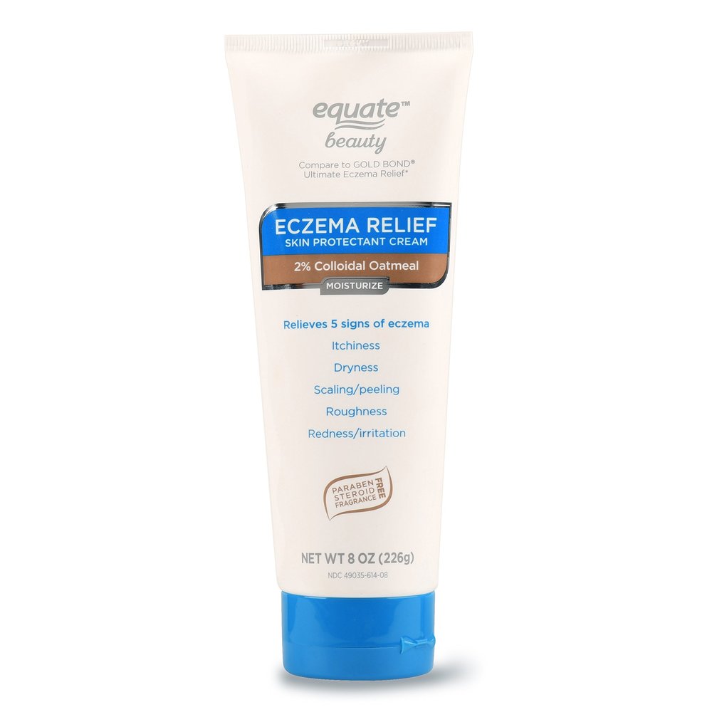 Equate Beauty Eczema Relief Skin Protectant Cream Colloidal Oatmeal, 8 oz (Pack of 2)
