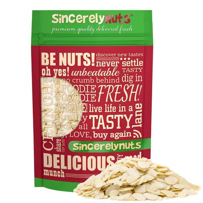 Sincerely Nuts Raw Blanched Sliced Almonds | 5 Lb. Bag | Delicious Guilt Free Snack | Low Calorie, Vegan, Gluten Free | Gourmet Kosher Food | Source of Fiber, Protein, Vitamins and Minerals