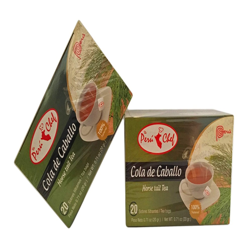 2 Boxes Horse Tail Tea/Te Cola de Caballo 20 tea Bags Count