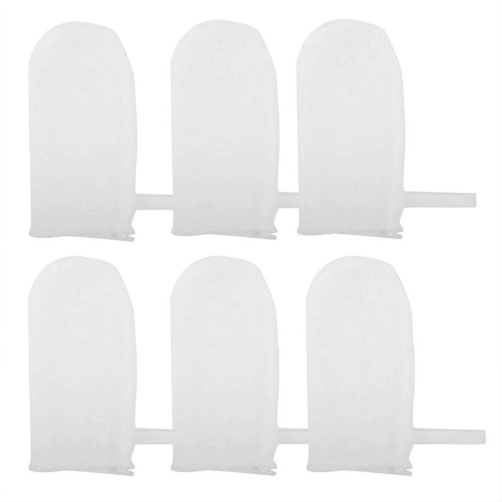 Garosa Cotton Gauze Finger Brush for Baby Oral Care  6-Pack Washable Reusable Infant Toothbrush for Teeth, Gums & Tongue Cleaning