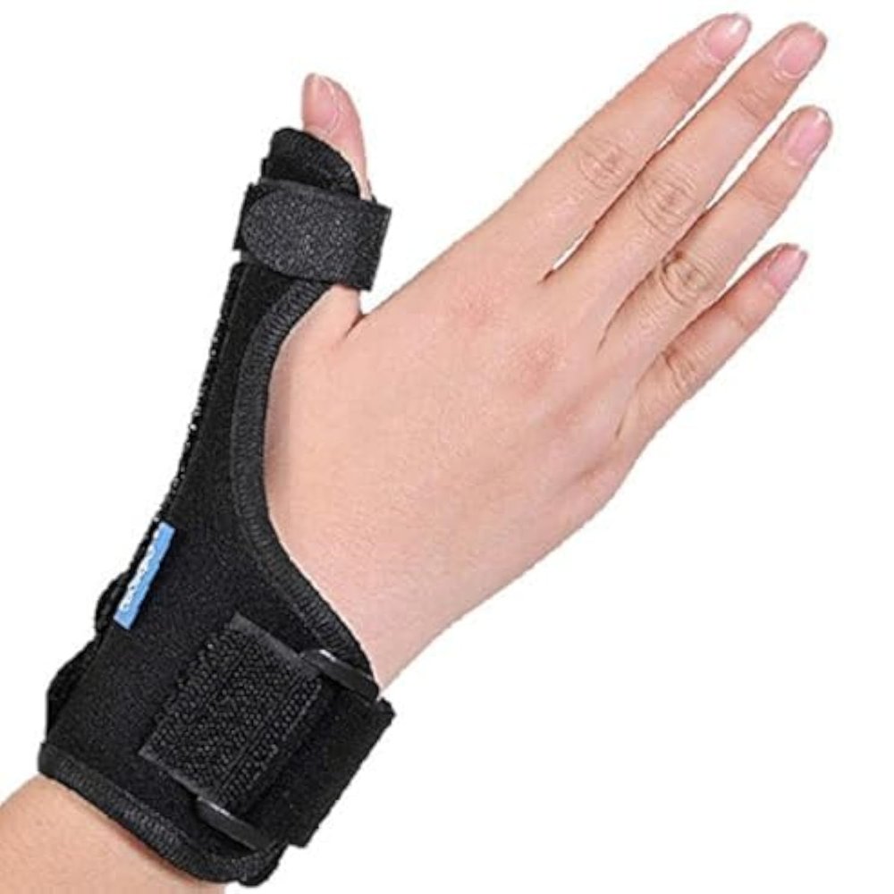 KONMED Thumb Splint Breathable Thumb Spica Wrist Support Brace for De Quervains Tenosynovitis, Arthritis, Tendonitis, Trigger Thumb Immobilizer Fits Men Women Left and Right Hand