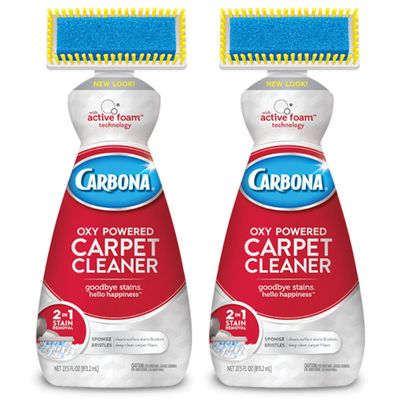 Carbona Oxy-Powered 2-in-1 Carpet Cleaner, 27.5 Ounces | Pack of 2