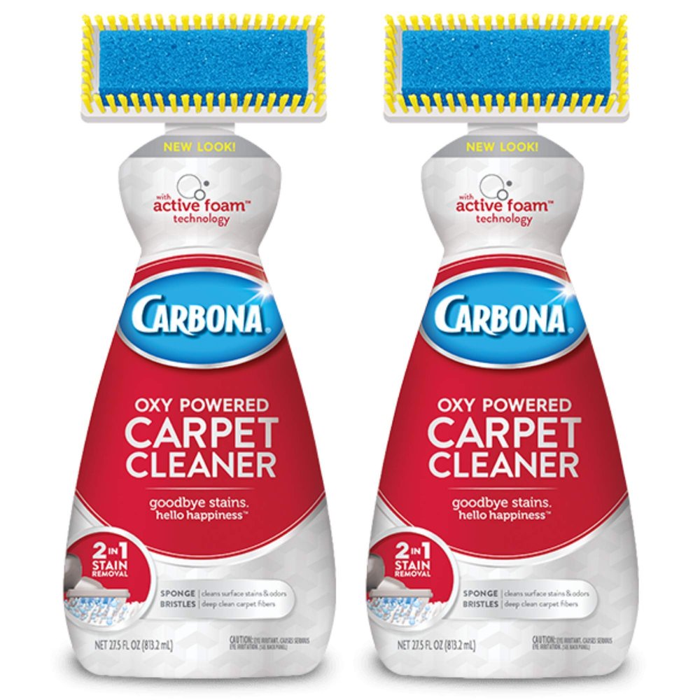 Carbona Oxy-Powered 2-in-1 Carpet Cleaner, 27.5 Ounces | Pack of 2