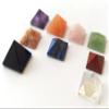 Genius Gemstone Lot of 9 Multi Crystal Mini Pyramid Wellness Healing Psychic Energy Reiki Positive Feng Shui Energy Home Office Gift Metaphysical Bagua Vaastu view 2