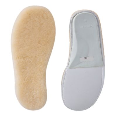 ABUSA Sheepskin Insoles Women's Premium Think Wool Fur Fleece Inserts Cozy & Fluffy 12
