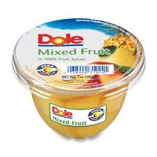 Dole Food Company, Inc 71924 Fruit Cups 7 Oz. 12/CT Mixed Fruit